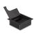 DeLOCK Kabeldurchführung für Tischeinbau mit Bürste 80 x 80 x 28 mm schwarz