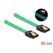 DeLOCK SATA 6 Gb/s Kabel UV Leuchteffekt grün 50 cm