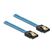 DeLOCK SATA 6 Gb/s Kabel UV Leuchteffekt blau 50 cm, Länge: 0,5 m