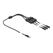DeLOCK Kabel DC 5,5 x 2,1 mm Stecker zu 3 x DC Buchse mit Schalter 1 m