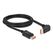 DeLOCK DisplayPort Kabel Stecker gerade zu Stecker 90° unten gewinkelt 8K 60 Hz 2 m