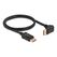 DeLOCK DisplayPort Kabel Stecker gerade zu Stecker 90° oben gewinkelt 8K 60 Hz 1 m