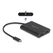 DeLOCK 64309 Videokabel-Adapter 0,2 m USB Typ-C HDMI + USB Type-C Schwarz