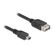 DeLOCK 81525 USB Kabel USB 2.0 2 m Mini-USB B USB A 0,48 Gbit/s Schwarz, Farbe: Schwarz, Länge: 2 m