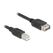 DeLOCK 81529 USB Kabel USB 2.0 0,5 m USB B USB A 0,48 Gbit/s Schwarz, Farbe: Schwarz, Länge: 0,5 m