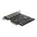 DeLOCK PCI Express x4 Karte zu 1 x USB Type-C + 4 x USB Typ-A - SuperSpeed USB 10 Gbps