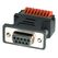 EXSYS EX-49111 Kabeladapter 9-pin D-Sub 9-pin terminal block Schwarz