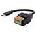EXSYS EX-49123 USB Kabel USB 2.0 0,15 m USB C 5-pin terminal block 0,48 Gbit/s Schwarz