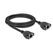 DeLOCK 90785 Netzwerkkabel Schwarz 2 m Cat6a S/FTP (S-STP) Rund, Farbe: Schwarz, Länge: 2 m