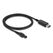 DeLOCK USB Ladekabel 15 V für Elektrorasierer kompatibel mit Philips OneBlade Pro 360 HQ7 HQ8 HQ9 Serie - Rasierer Ladegerät Ersatzkabel 1 m
