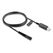 DeLOCK USB Ladekabel 12 V für Elektrorasierer kompatibel mit Braun Series 1, 3, 5, 7, 9 - Rasierer Ladegerät Ersatzkabel 1 m