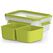 EMSA CLIP & GO Snackbox 0,55 L mit 2 Einsätzen