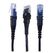 PatchSee ThinPATCH Netzwerkkabel Schwarz 6,1 m Cat6a U/FTP (STP), Farbe: Schwarz, Länge: 6,1 m