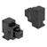 DeLOCK 41480 Keystone-Modul, Farbe: Schwarz