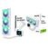 Asrock Challenger White 360 Digital Prozessor All-in-One-Flüssigkeitskühler 12 cm Weiß