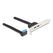 DeLOCK Slotblech 1 x USB 5 Gbps Pfostenbuchse 90° gewinkelt zu 2 x USB 5 Gbps Typ-A Buchse 50 cm