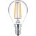 Philips Filament-Kerzenlampe, P45 E14, transparent, 40 W