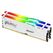 Kingston Technology FURY Beast 32GB 6000MT/s DDR5 CL30 DIMM (2er-Kit) White RGB EXPO, Farbe: Weiß