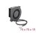 DeLOCK Radiallüfter / Lüftergebläse 12 V DC 75 x 75 x 15 mm mit 3-Pin Lüfteranschluss, schwarz