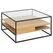 AC Design Couchtisch Randolf x Nature/Schwarz Kaffeetisch Quadratische Form 4 Bein(e)