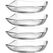 LEONARDO 024408 Teller Dessertteller Quadratisch Glas Transparent 4 Stück(e)
