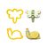 Decora 0255203 Ausstechform Gelb