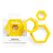 Decora 0255302 Ausstechform Gelb