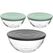 LEONARDO CUCINA Schüssel-Set Rund Glas Transparent 3 Stück(e)