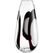 LEONARDO OCCHI BLANC Vase Konisch geformte Vase Glas Schwarz, Transparent