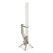 Gardenflare 10001 Kamin Draußen Freistehende Feuerstelle Pellet Silber, Transparent