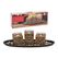 G. Wurm Teelichthalter 3er aus Holz, Glas Schwarz, gold 5er Set, (B/H/T) 39x13x14cm