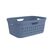 Rotho 1050806161WS Wäschekorb 39 l Rechteckig Kunststoff Blau, Farbe: Blau