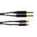 Cordial CFU 0.3 PC Audio-Kabel 0,3 m 2 x RCA 2 x XLR Schwarz, Rot