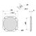Visaton 1138 Montage-Kit Schwarz Metall