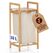 Lumaland 12171 Wäschekorb 30 l Rechteckig Bambus, Baumwolle, Polyester, Holz Bambus, Beige, Farbe: Bambus, Beige