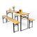 EASYmaxx 12201 Gartenmöbel-Set Schwarz, Holz