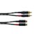 Cordial CFU 3 CE Audio-Kabel 3 m 2 x RCA Schwarz, Rot