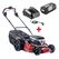 AL-KO 123108 Rasenmäher Rasenmäher mit Radantrieb Akku Schwarz, Rot