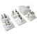 Steffen 1409566 1 Netzstecker-Adapter Typ G (VK) Typ C (Euro-Stecker) Weiß
