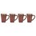 Villa Collection 14217 Tasse Rot Espresso 4 Stück(e)