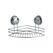 MSV 144901 Regal Eckregal Wandverteiler Stahl Chrom