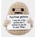 I am Creative Positive Potato, Gehäkeltes Mini Plüschtier / Glücksbringer, Braun, 7.5 x 5.5 cm