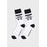 Swissmeme Socken - Brutal getrainiert Unisex Schwarz, Weiß 1 Paar(e)