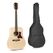 MAX Music SoloJam Akustikgitarre Dreadnought 6 Saiten Holz, Farbe: Holz