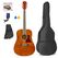 MAX Music 173.218 Gitarre Akustikgitarre Dreadnought 6 Saiten Braun, Farbe: Braun