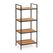 Zeller Present 18725 Regal Modulares Regal Freistehend Bambus, Metall Schwarz, Holz