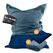 Lumaland 19141 Sitzsack Navy Drinnen Rechteck, Farbe: Navy