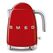 SMEG Wasserkocher 50's rot 1.7 l, 2400 Watt, Kalkfilter