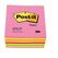 Post-It 2028-NP Klebezettel Quadratisch Orange, Pink, Violett, Gelb 450 Blätter Selbstklebend