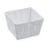 WENKO Adria Mini Aufbewahrungskorb Quadratisch Polypropylen (PP) Weiß, Farbe: Weiß